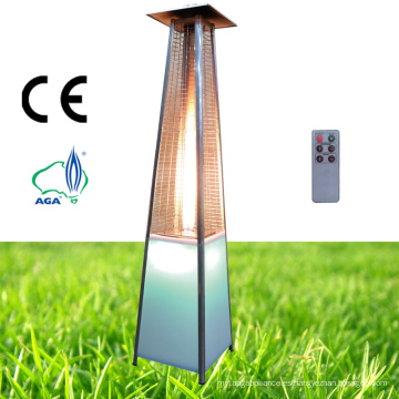 Calentador del patio del gas ligero del LED Calentador del patio del gas al aire libre